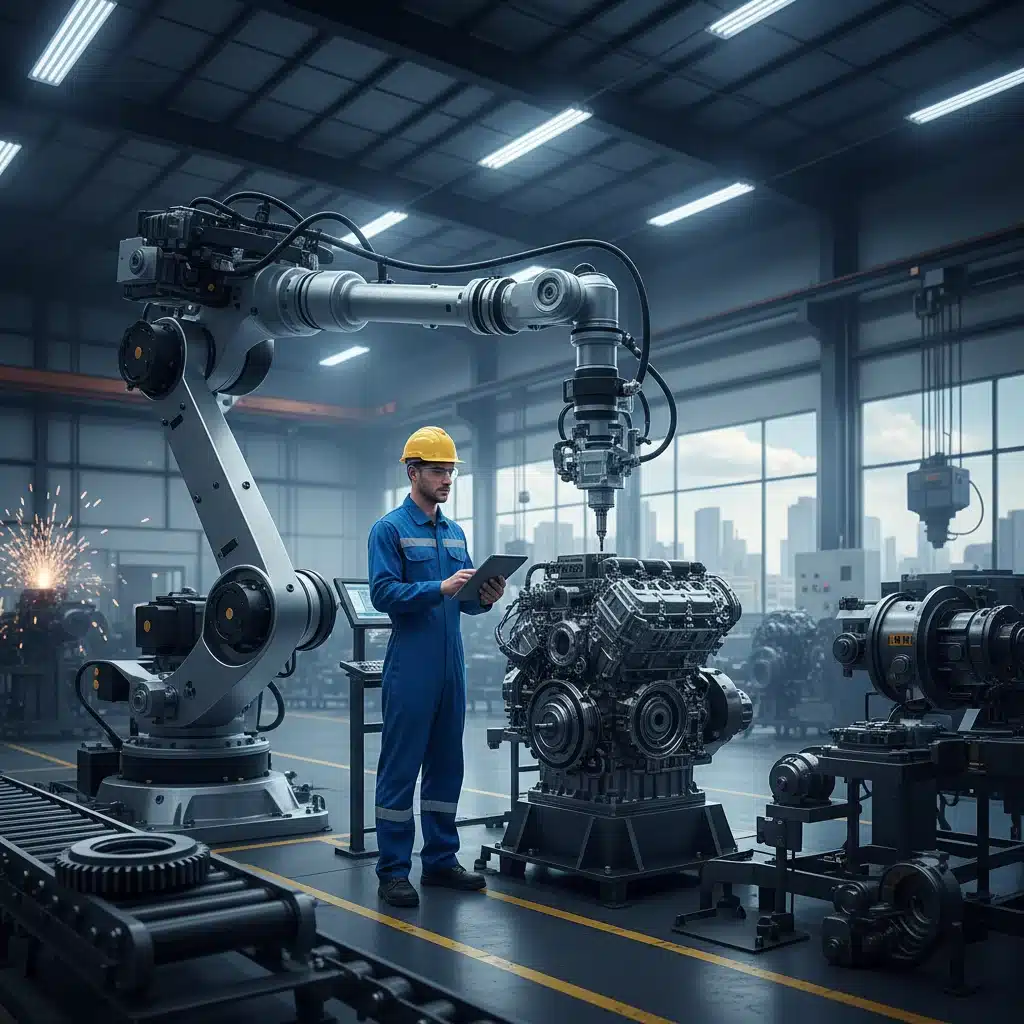 Automatisation et rôles humains dans l'industrie manufacturière avec l'IA