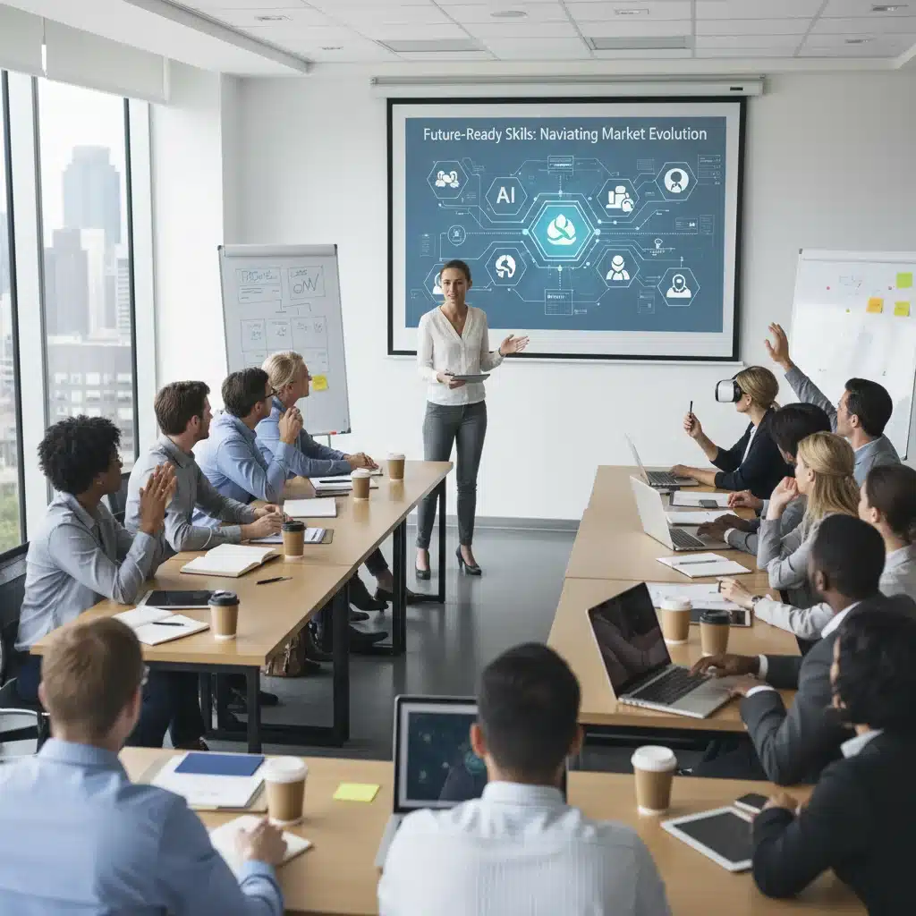 Personnes en formation continue, soulignant l'importance de l'adaptation des compétences professionnelles.